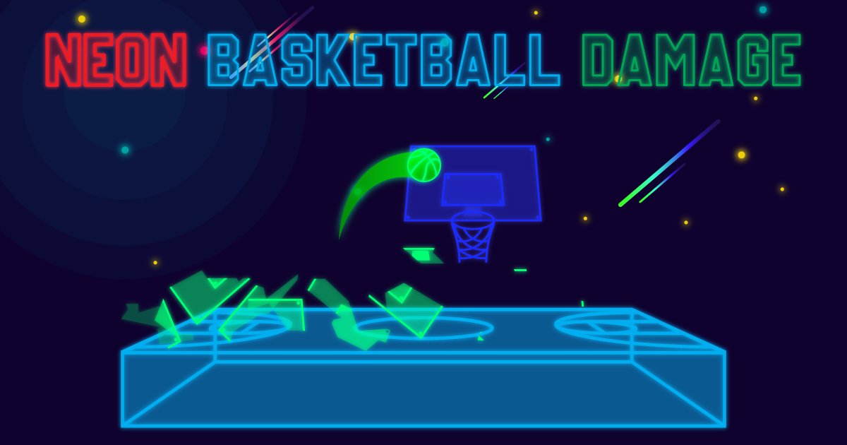 Image Neon Basketball Damage